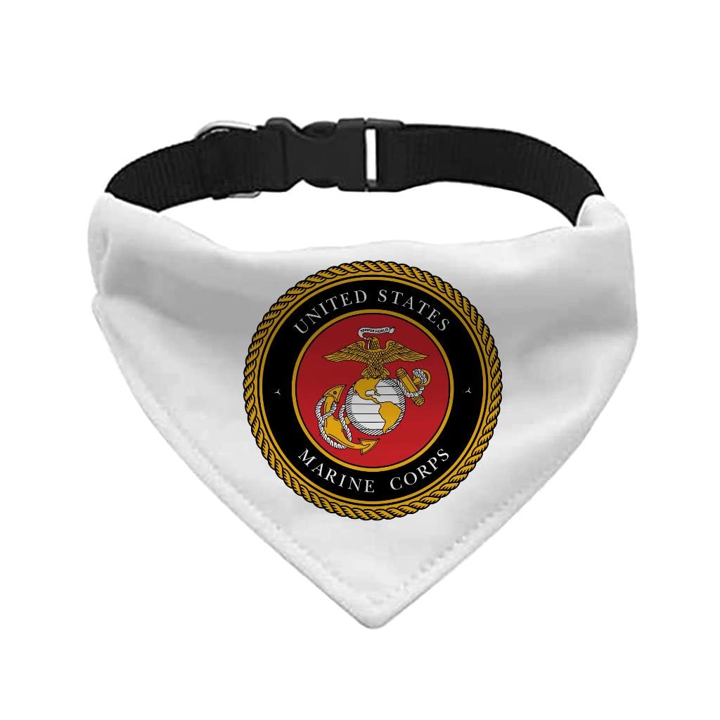 Marine Corps Pet Bandana Collar - Military Scarf Collar - USA Dog Bandana