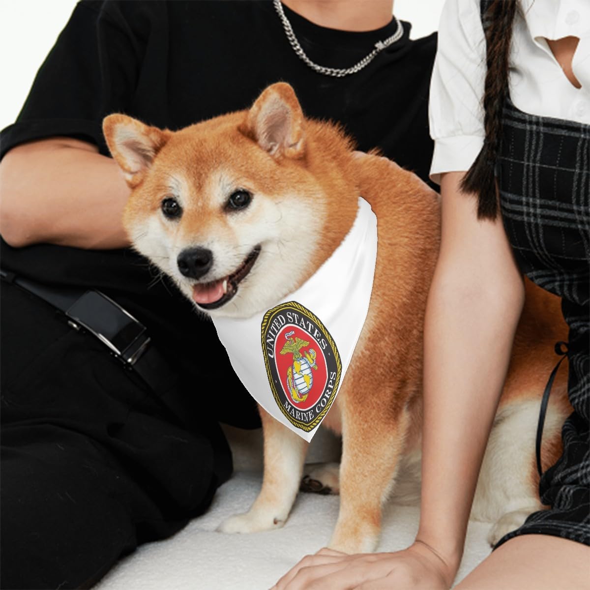 Marine Corps Pet Bandana Collar - Military Scarf Collar - USA Dog Bandana