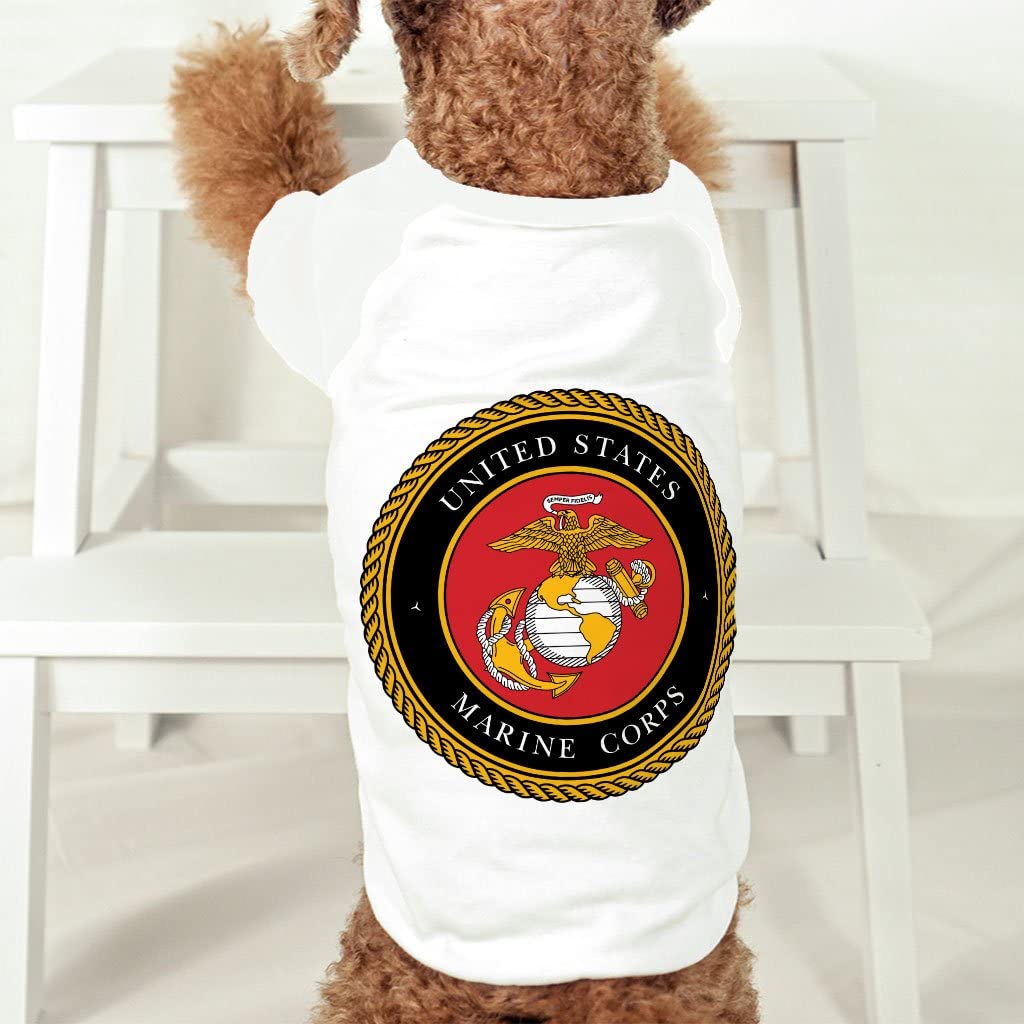 Marine Corps Dog T-Shirt - Military Dog Shirt - USA Dog Clothing