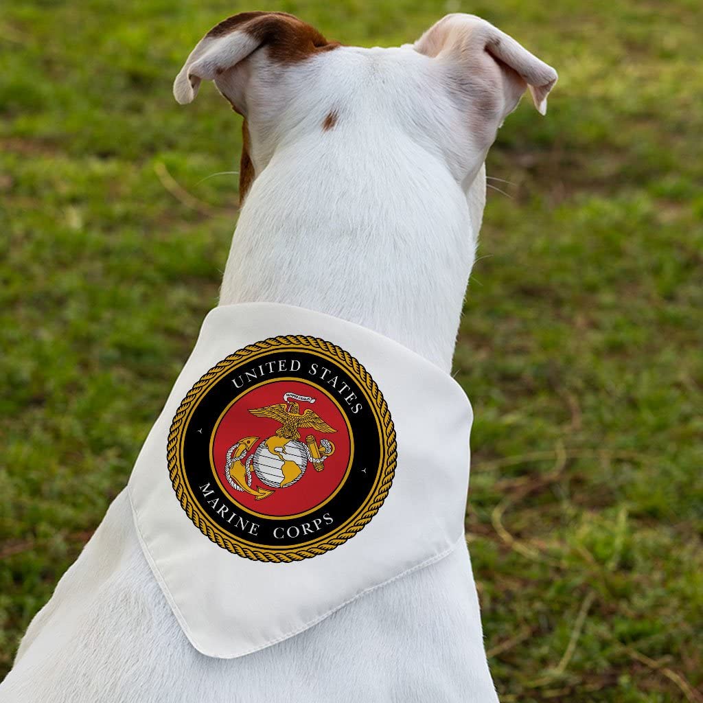 Marine Corps Pet Bandana Collar - Military Scarf Collar - USA Dog Bandana