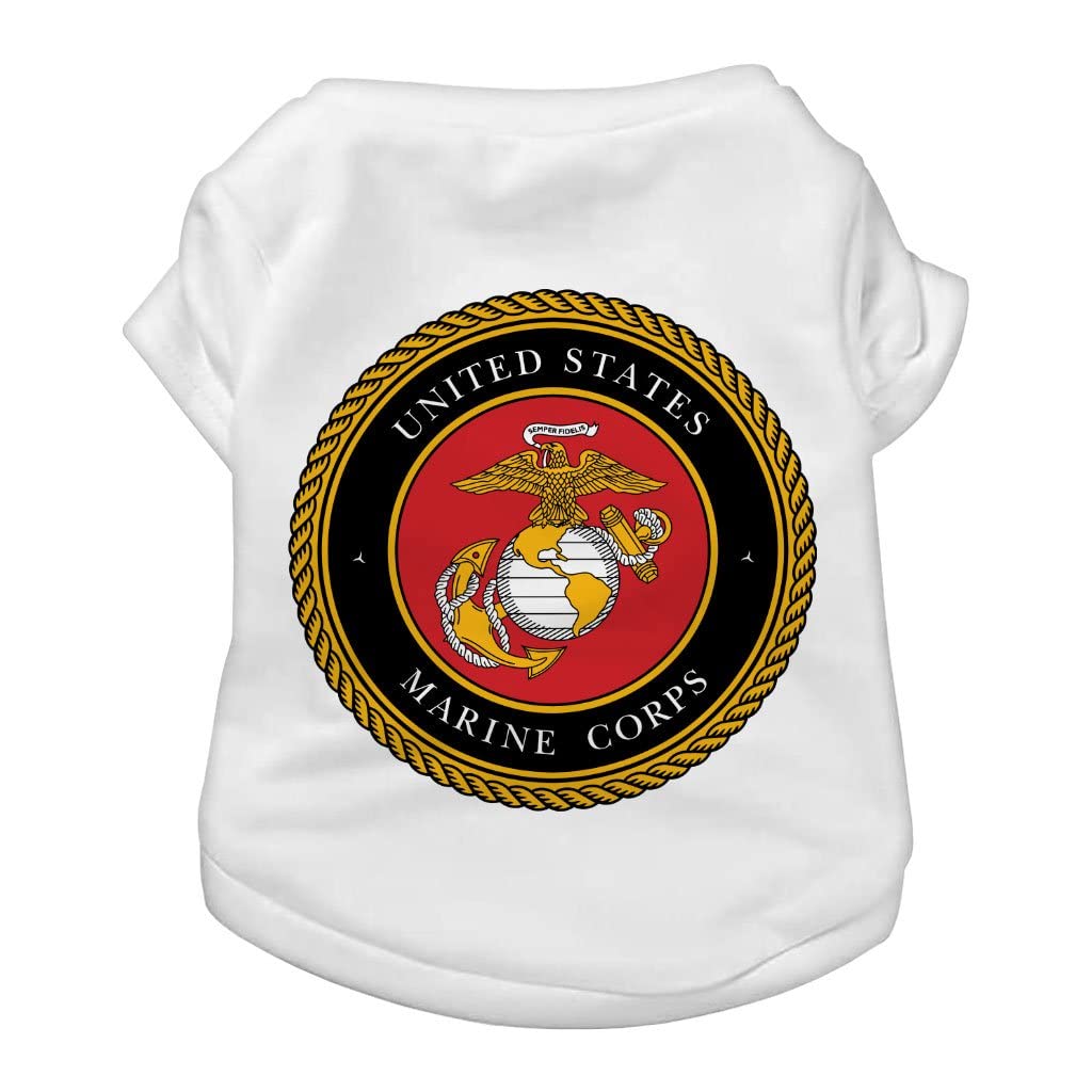 Marine Corps Dog T-Shirt - Military Dog Shirt - USA Dog Clothing
