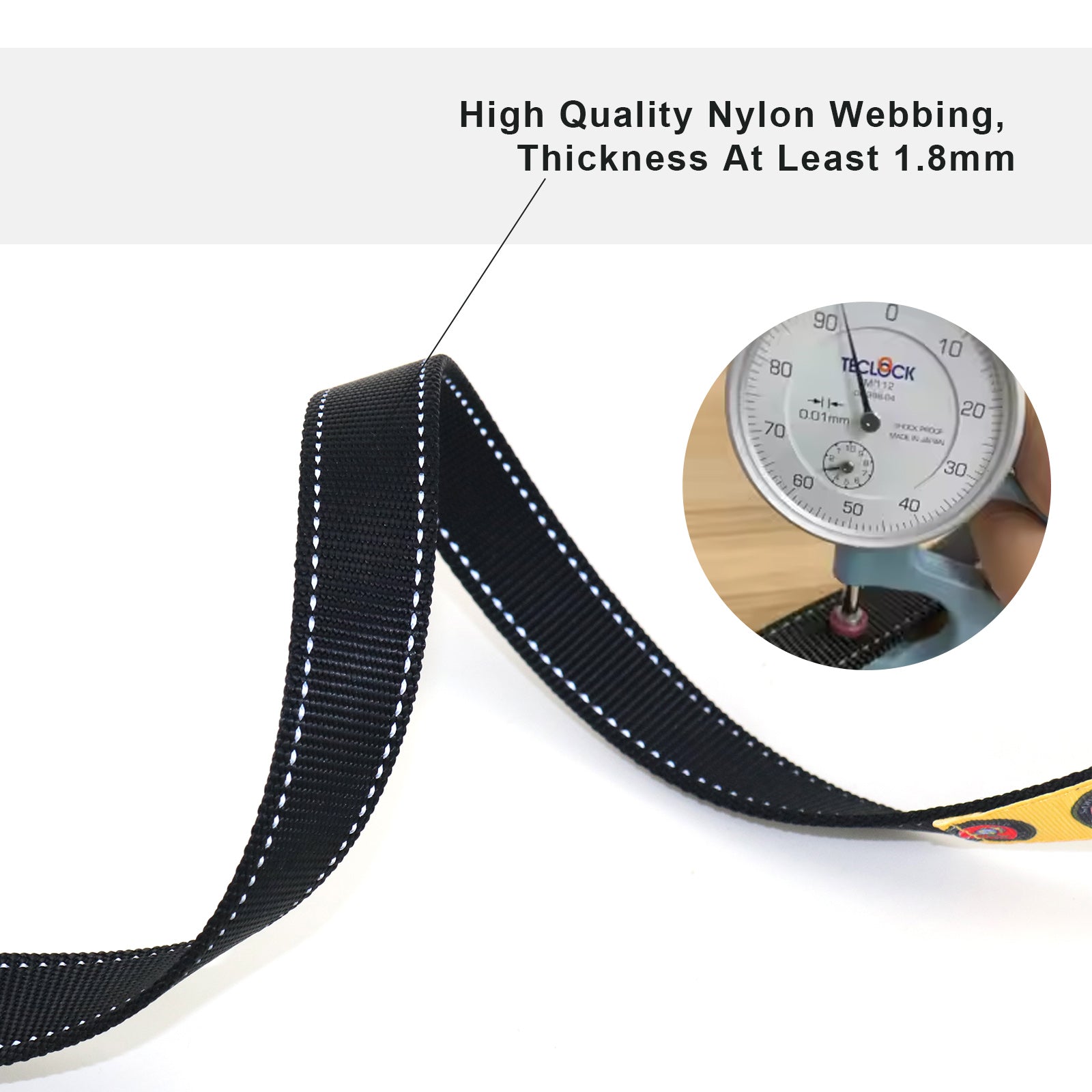 Marine Corps Heavy Duty Military Grade USA Flag Dog Leash for Large & Medium Breeds - Patriotic Pet Lead