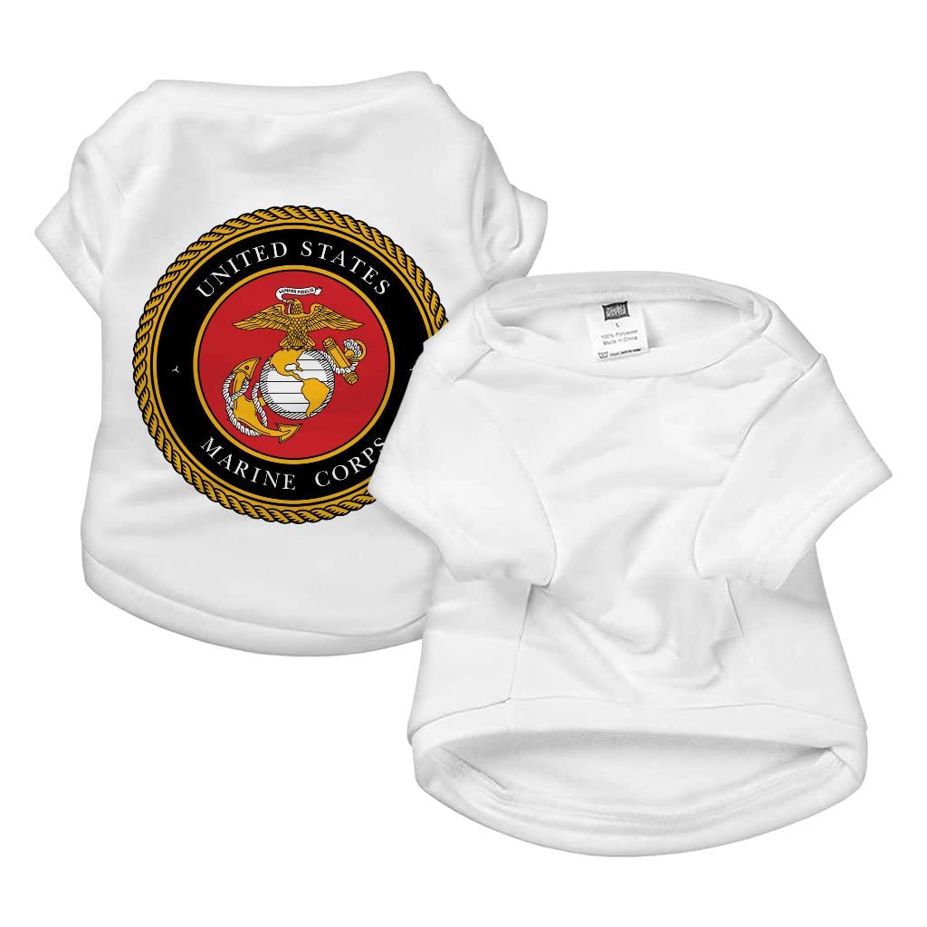 Marine Corps Dog T-Shirt - Military Dog Shirt - USA Dog Clothing