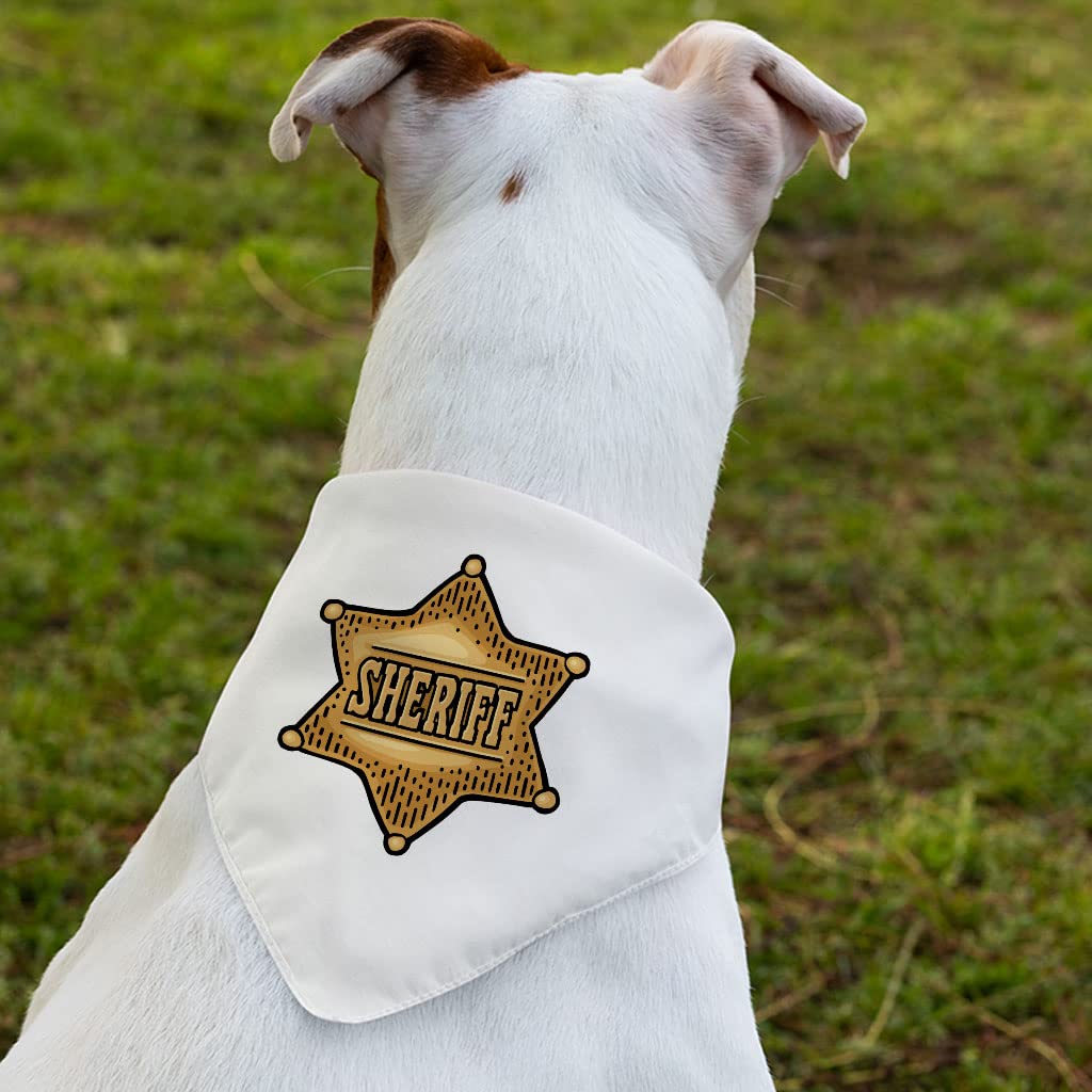 Sheriff Pet Bandana Collar - Police Scarf Collar - Graphic Dog Bandana