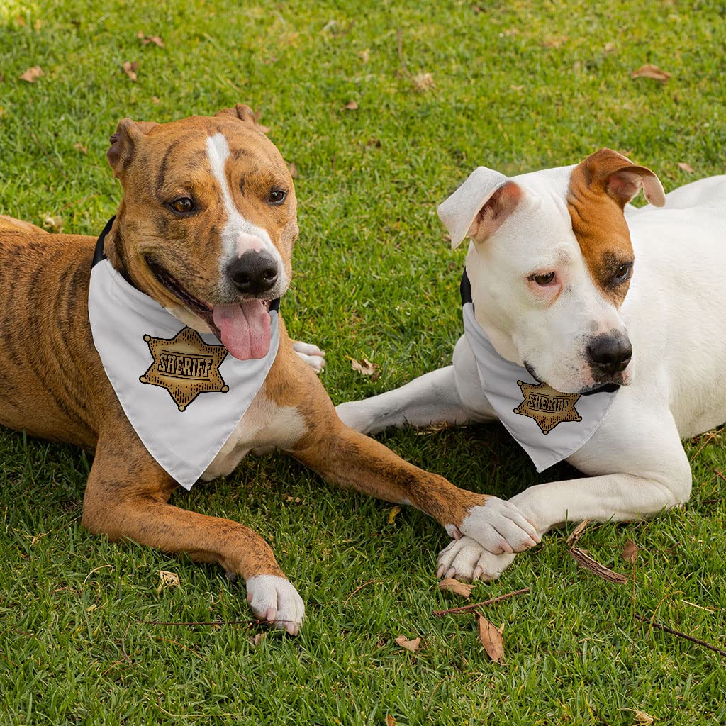 Sheriff Pet Bandana Collar - Police Scarf Collar - Graphic Dog Bandana