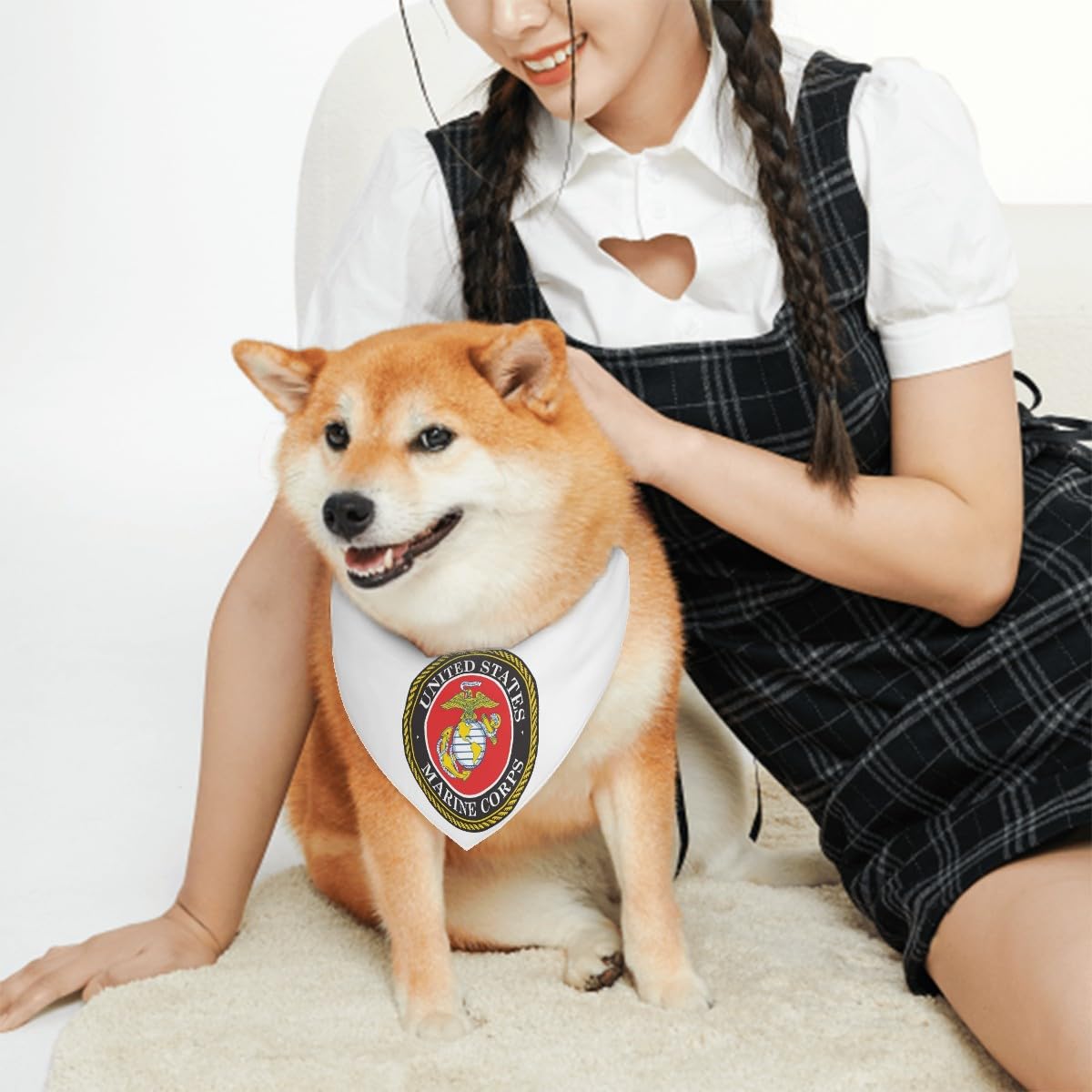 Marine Corps Pet Bandana Collar - Military Scarf Collar - USA Dog Bandana